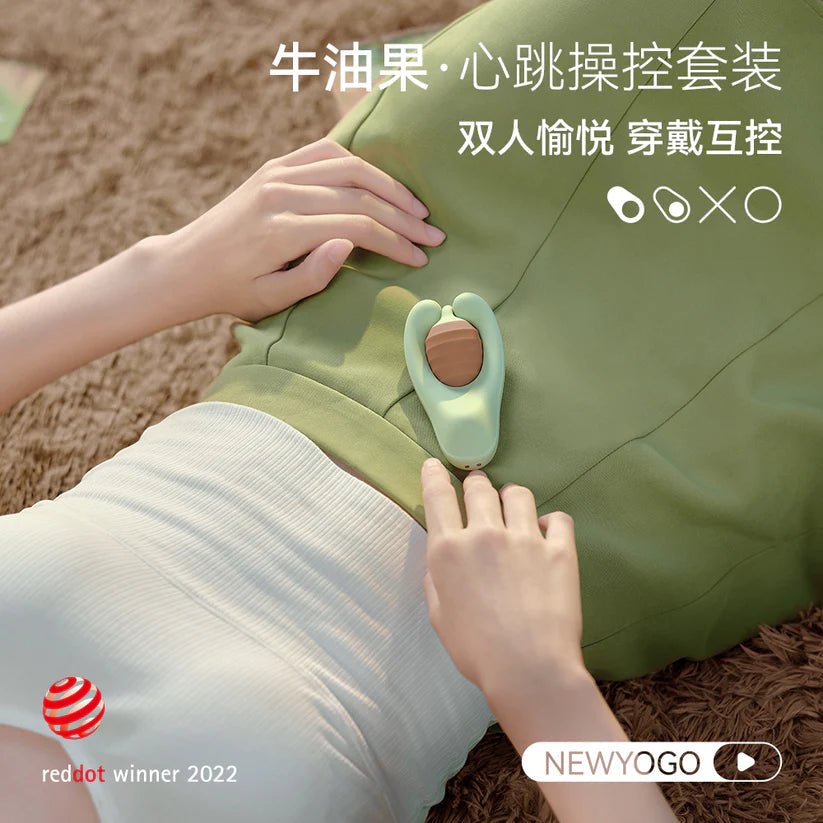 大人糖NEWYOGO牛油果蓝牙遥控共振跳蛋锁精环套装 大人糖