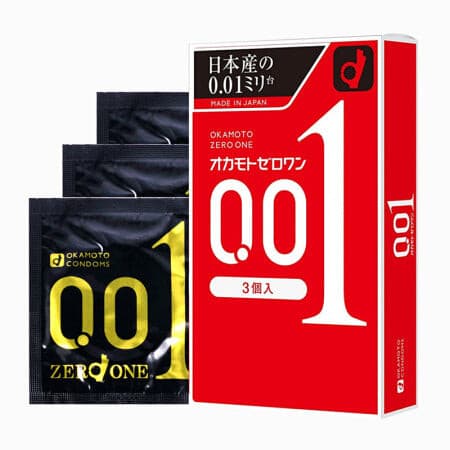 冈本OKAMOTO 001超薄避孕套黑标-3只装 冈本OKAMOTO