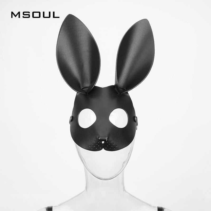 禁欲系兔子皮制面具 面具 MSOUL