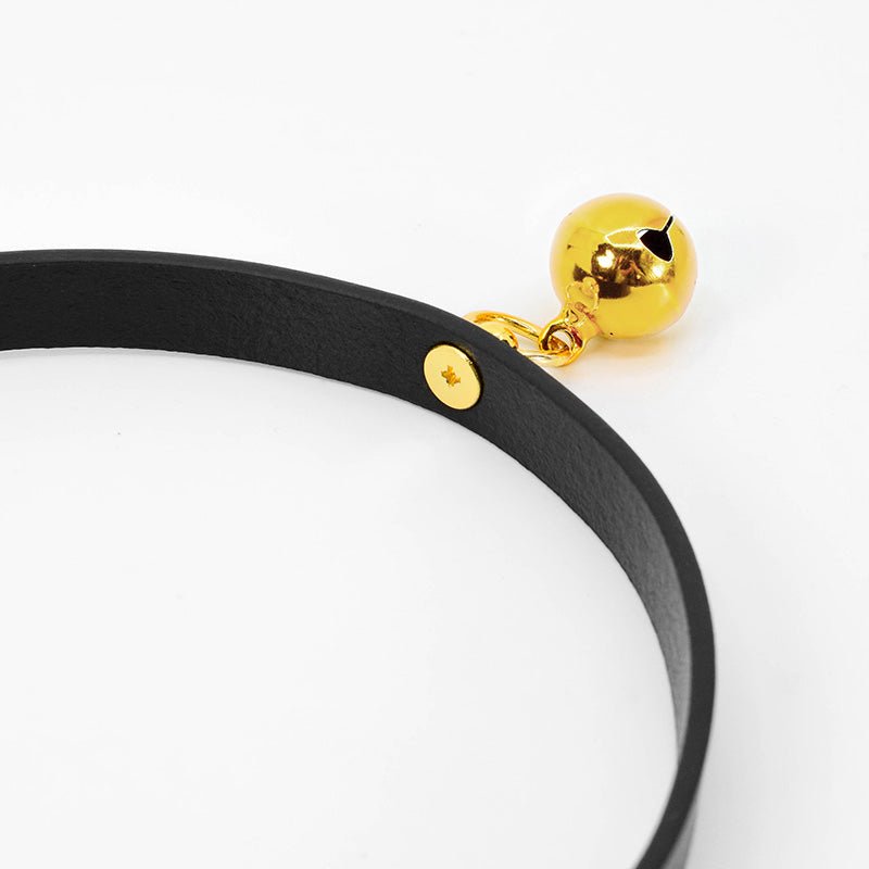 真皮铃铛牵引绳项圈 项环 MSOUL